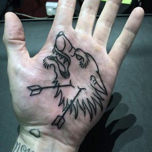 palm tattoo for men